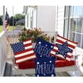 thumbnail image 3 of 4 Pack Memorial Day Pillow Covers 18 x 18 Inch Independence Day American Flag Throw Pillow Case 4th of July Patriotic Star Stripes America Freedom Decor Cushion Case for Home Couch Sofa Bed, 3 of 6