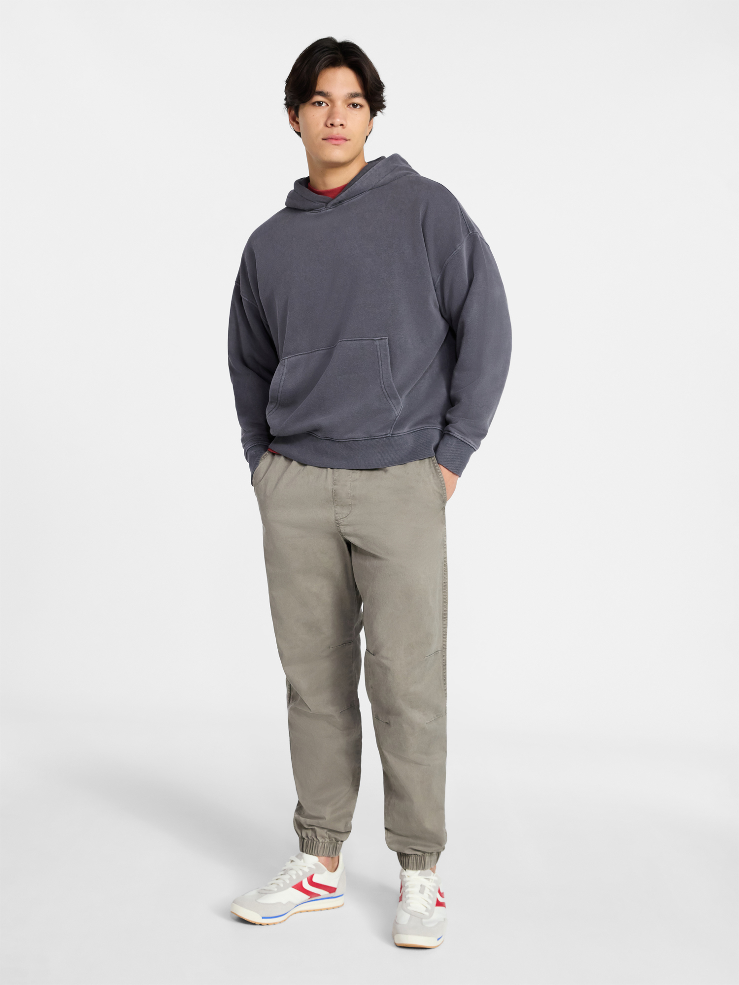 No Boundaries Men's Twill Jogger Pants photo 2