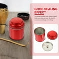thumbnail image 6 of FOMIYES Stylish Red Metal Tea Storage Canister with Sealing Lid for Loose Tea and Coffee, 6 of 6
