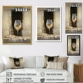 thumbnail image 4 of Designart "Legacy'S Lure Champagne And Glass II" Champagne Floater Framed Wall Art Living Room, 4 of 5