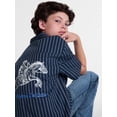 thumbnail image 4 of Weekend Academy Boys Cropped Cotton Poplin Work Shirt, 4 of 5