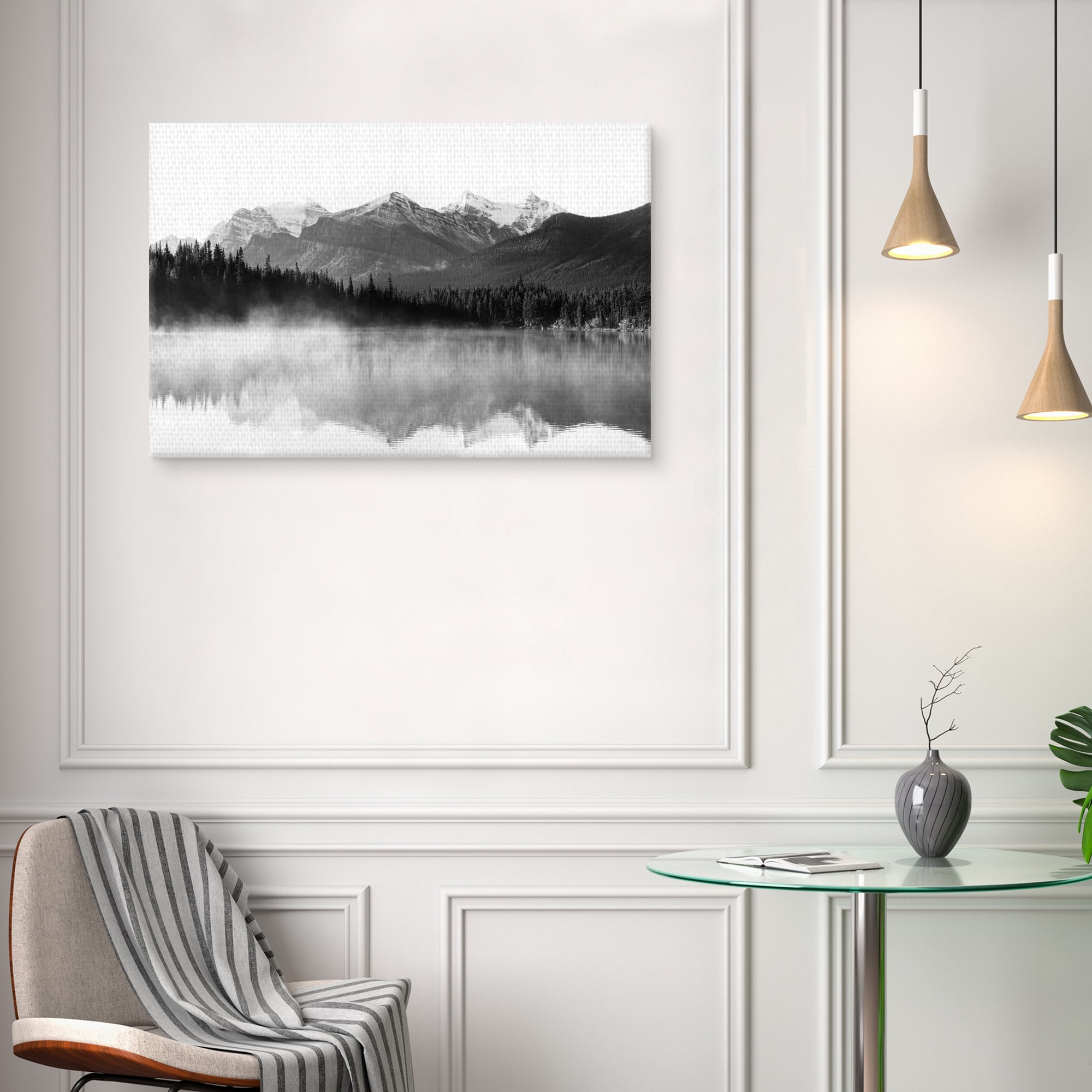 Whispers of Winter by Irene Suchocki Mountain Landscape Canvas Art
