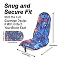 thumbnail image 3 of Funda de asiento de coche LoyaGour, diseño de dinosaurio, impermeable, 75 x 150 cm, 3 of 7