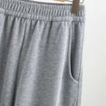 thumbnail image 3 of USNSM Wide Leg Sweatpants for Women High Waist Elastic Straight Pants Solid Color Casual Workout Jogger Sweatpants Gray M, 3 of 5