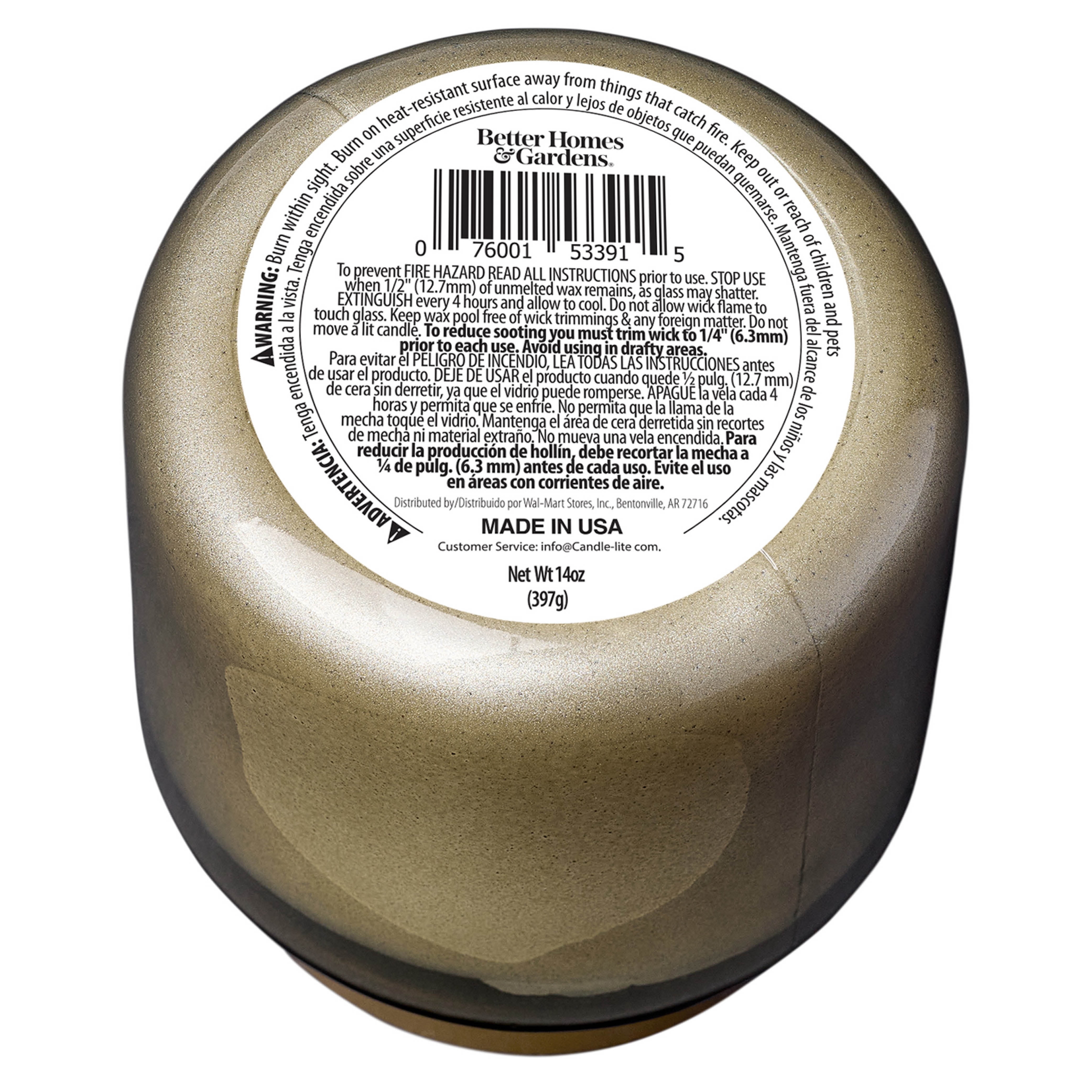 Better Homes & Gardens 2-Wick Jar Candle, Coconut Sugar & Vanilla, 14 oz