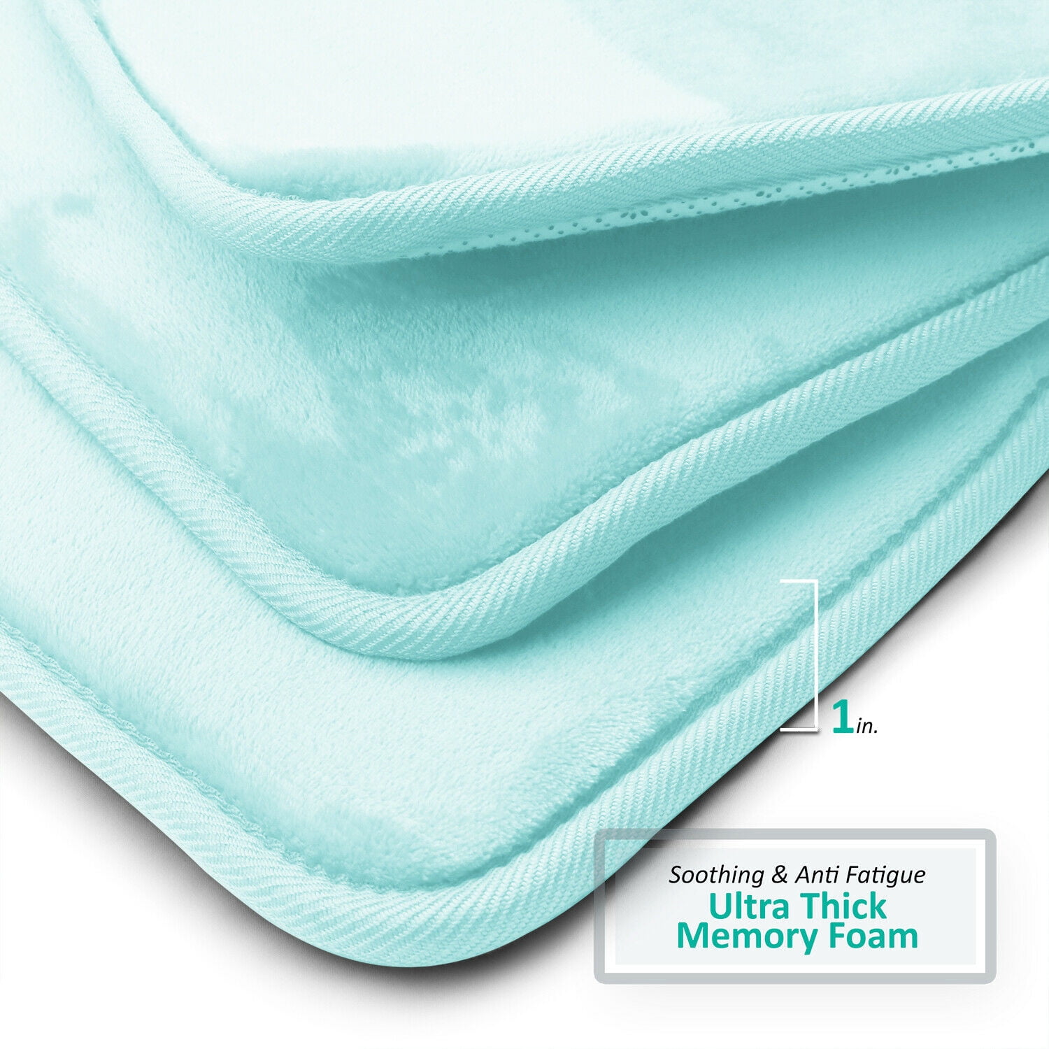 SAYFUT Memory Foam 3 PC Bathroom Rug Absorbent Bath Mat Set Small Large and Contour Rug