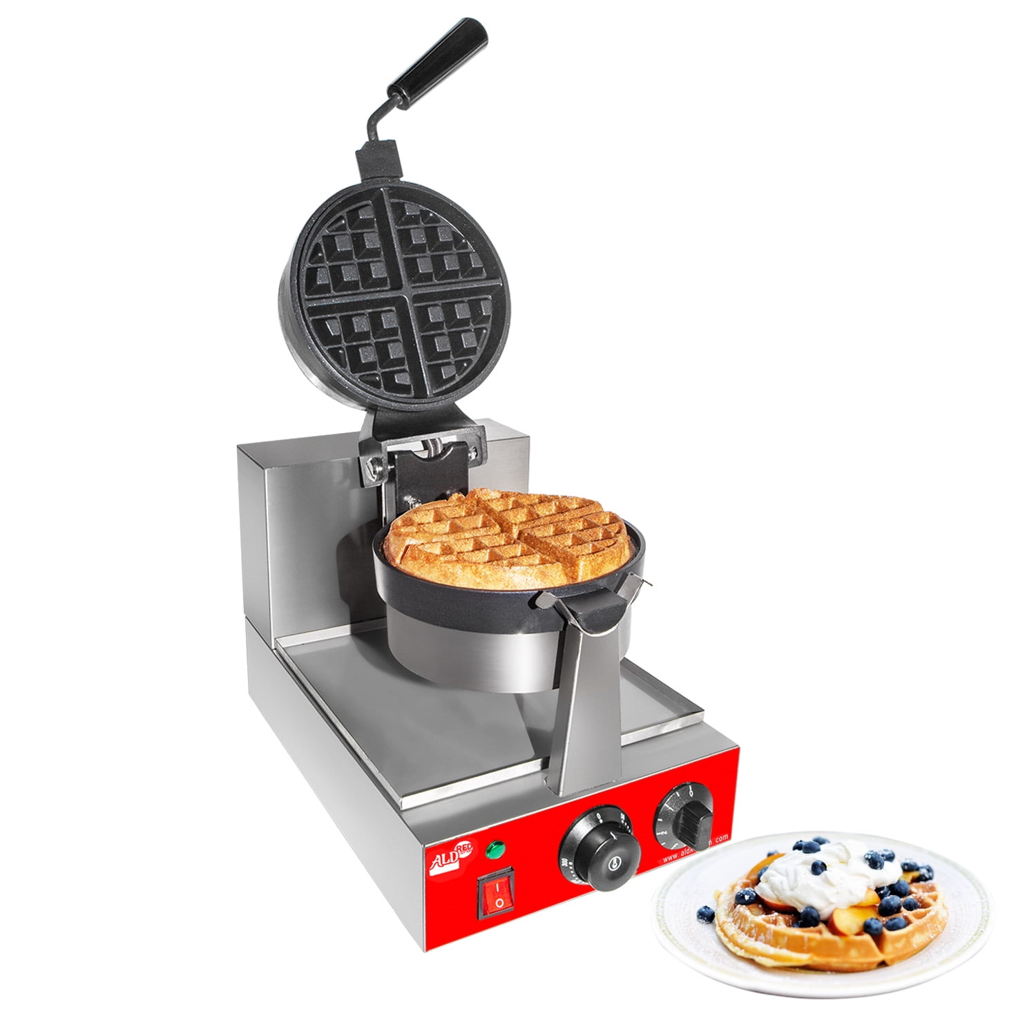 red belgian waffle maker