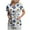 Blue, variant on Scrubs for Women Tops Animal Print Shirt V Neck Cartoon Pattern Short Sleeve Nursing Uniform with Pockets (Dark Gray, M)