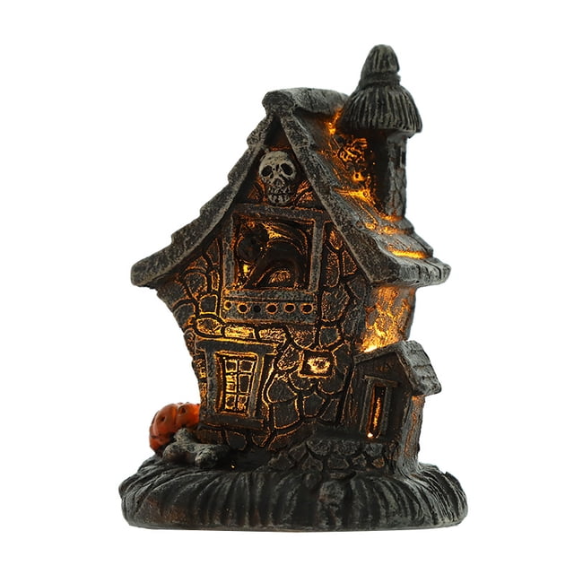 Accesorios de decoración de Halloween nueva casa embrujada pequeña casa brillante JM