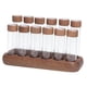 thumbnail image 2 of Tubos de almacenamiento de granos de café de dosis única con soporte de madera, 12 tubos, durabilidad, 6 cortos y 6 largos, 2 of 8