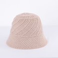 thumbnail image 2 of CoCopeaunts Small Bucket Hat Ladies Foldable Fashion Soft Solid Color Twill Crochet Women Girl Knit Hat Winter Thick Keep Warm, 2 of 8