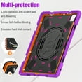 thumbnail image 6 of Dteck Case for iPad Pro 11 inch M4 2024,Heavy Duty Armor Shockproof Kids Case with Rotating Stand & Hand/Shoulder Strap for iPad Pro 11-in. (M4),Purple, 6 of 7
