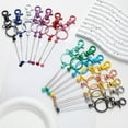 thumbnail image 6 of Charm Keychain Pendant Collection 12 Pcs Metal Rods Waterproof Bags and Cards, 6 of 8