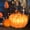 Yellow, variant on Light up Fall Pumpkin Halloween Pumpkin Decorations Autumn Thanksgiving Pumpkins with LED Lights for Decorating for Desk Table Decor Indoor Garden Indoor Outdoor Decorations, Plastic