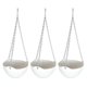 thumbnail image 1 of 3 Sets Hanging Planter Outdoor Hanging Flower Pot Drainage Holes Nursery Pot Plants Containers Self Watering Flower Pots, 1 of 2