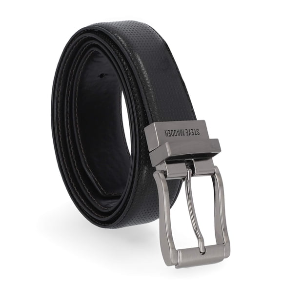 Belt Steve Madden Dress Casual Leather Black/Brown Men 36