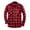 Red, variant on KeShDi Jackets Flannel Shirt for Men's Casual Personality Checkered Printing Button Lapel Fashion Long Sleeve Cardigan Shirt. Army Green 4X