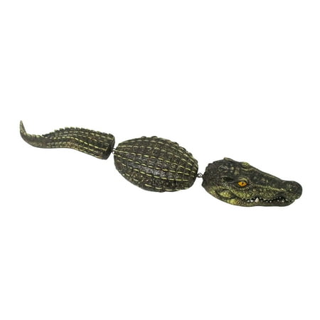 3-Piece Fake Alligator Pool Float Blue Heron Decoy for Ponds, and Water Features