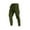 Army Green, variant on Buigttklop Mens Pants Men'S Drawstring Elastic Waist Multi-Pocket Casual Sweat Length Pants