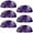 Multicolored, variant on PhooArto 6 Pcs Cup Drawer Pulls, Purple Love Floral Skull Shell Shape Handles Cabinet Knobs for Dresser Cupboard Closet Wardrobe with Screws