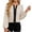 Beige, variant on Women's Dressy Casual Blouses Colorblock Business Work Tops Long Sleeve V Neck Shirts 2025 Spring Outfits