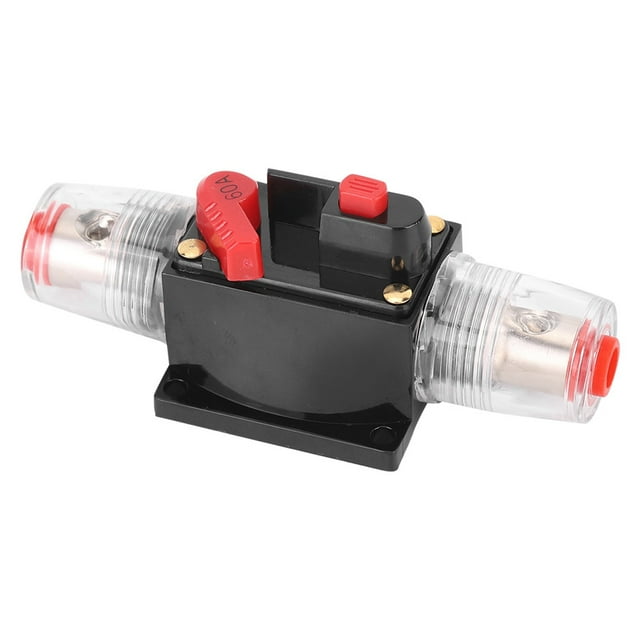 Car Fuse Holder Reset Circuit Breaker 12-24V Car Auto Accessory Audio Reset Circuit Breaker Fuse Holder For Automobile Ship60A