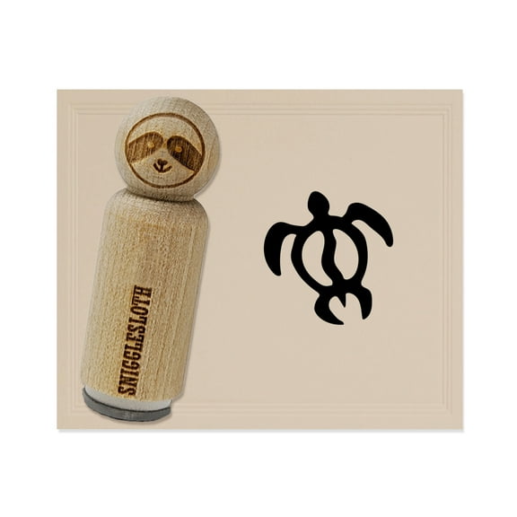Honu Hawaiian Sea Turtle Rubber Stamp for Scrapbooking Crafting Stamping - Mini 1/2 Inch
