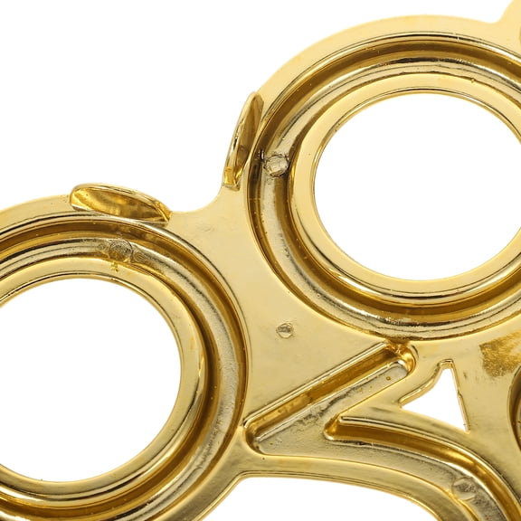 AURARMLET Lightweight Golden Plastic Glasses with Unique Design for 2026 New Year's Eve Party Decorations and Celebration