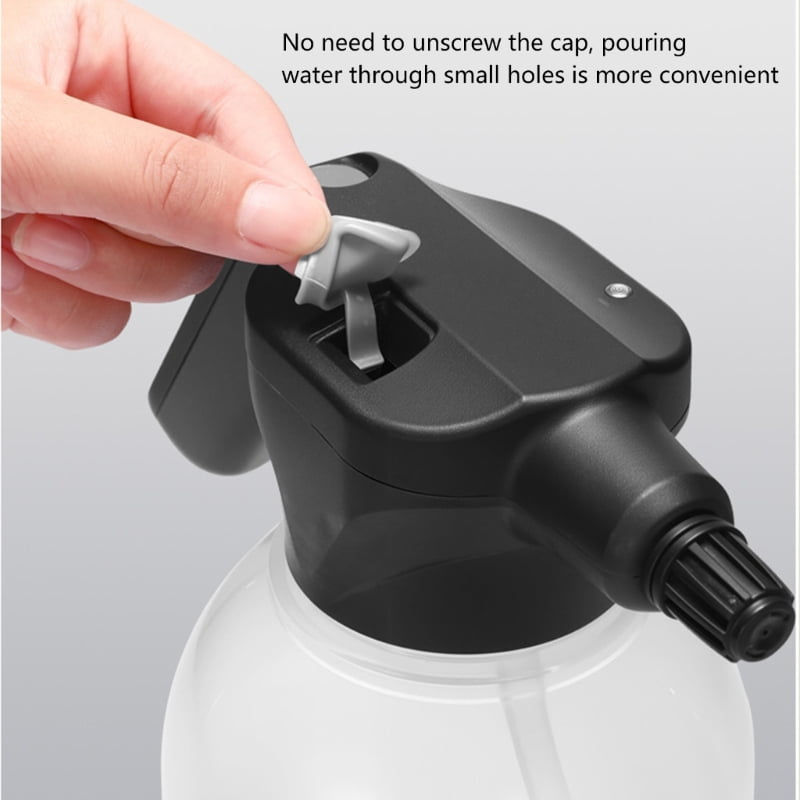 AOOOWER Ergonomic Electric 2L Watering Can For Plant Adjustable Pressure Sprayed Bottle
