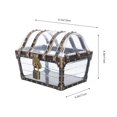 thumbnail image 2 of 1pc Pirate Treasure Chest Children‘s Treasure Chest Retro Plastic Treasure Chest Toy, 2 of 6