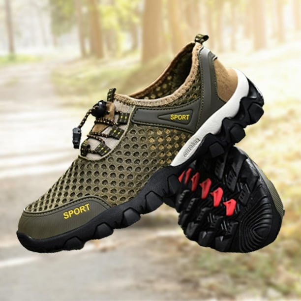 Zapatillas de deporte para hombre calzado informal para montana antideslizante a la moda para exteriores para senderismo para correr deportes Verde Fernando Zapatillas de deporte para hombre Walmart e...