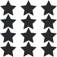 thumbnail image 2 of LiteMark Removable Black 4 Inch Star Decals - Pack of 12, 2 of 5