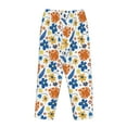 thumbnail image 5 of Goofa Flower Printed Soft Pajama Pants for Women, Wide Leg Comfy Casual Lounge Yoga Pants-Medium, 5 of 9