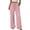 07# Pink, variant on HKYNLAG Women Linen Pants Summer Casual Loose Wide Leg Palazzo Pants Drawstring High Waist Flowy Beach Trousers with Pockets Gray XL