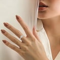 thumbnail image 2 of Bague Réglable Exquise Accessoire de Mode Haut de Gamme Cadeau de Mariage Quotidien Significatif pour Style Élégant, 2 of 8