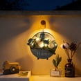 thumbnail image 7 of Artificial Flower Wall Planter with LED Lights, Metal Hanging Wall Planter, Greenery Wall Plant Decor, Wall Light Decor for Bathroom Bedroom Living Room Kitchen Wall Art, 7 of 7