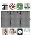 thumbnail image 2 of Magnetic Garage Door Screen 17x8ft for 2 3 Car Doors Durable Fiberglass Heavy Duty Mesh Magnetic Garage Net, Pets Friendly Retractable Carport Garage Patio Porch RV Curtain (Black, for 17x8ft), 2 of 6
