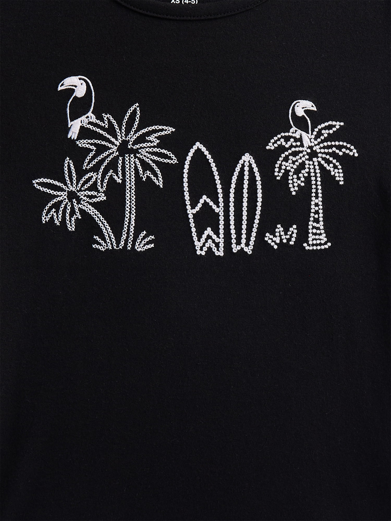 Wonder Nation Girls Embellished Graphic Tee with Short Sleeves, Sizes 4-18 & Plus