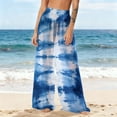 thumbnail image 6 of Hrsba Chiffon Wide Leg Long Pants For Women Bohemian Print Light Full Length Casual Trousers, 6 of 7