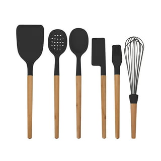 Country Kitchen 10' Whisk and Tong Kitchenware Set for Nonstick Cookware, Silicone and Stainless Steel Accessories for Cooking, Baking, Frying, Grilli