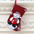 thumbnail image 1 of 2022 New Hot Cartoon Stockings Santa Elk Fabric Gift Socks Candy Lovely Bag DIY For Children Fireplace Tree Christmas Decoration, 1 of 5