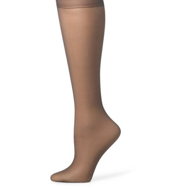 Hanes Women's Silk Reflections Silky Control Top Sheer Toe Pantyhose, 3