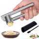 thumbnail image 1 of Garlic Press Mincer - 304 Stainless Steel Garlic Crusher Peeler Set, Detachable, Heavy-duty, Rust Proof Garlic Mincer, 1 of 5