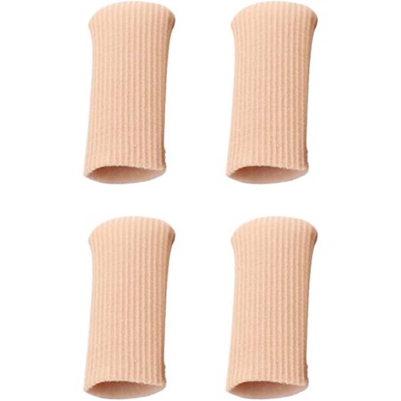 Toe Protectors Women 4pcs Toe Caps Toe Protectors Toe Tubes Sleeves Toe Bandages Toe Sleeves Finger Toe Cover Tube for Blisters Calluses Brown M Finger Protectors