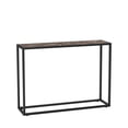 thumbnail image 5 of Hassch 41.7" Narrow Entryway Console Table, Modern Industrial Sofa Table with Faux Marble Wood Top & Metal Frame, Space-Saving Accent Table for Living Room, Brown + Black, 5 of 6