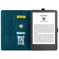 thumbnail image 2 of TECH CIRCLE Case for All New Kindle 11th Generation 2022 Release, Colorful Embossing Premium PU Leather Slim Stand Card Slot Wallet Protective Case for 6 inch Basic Kindle 2022 Release, Blue, 2 of 8