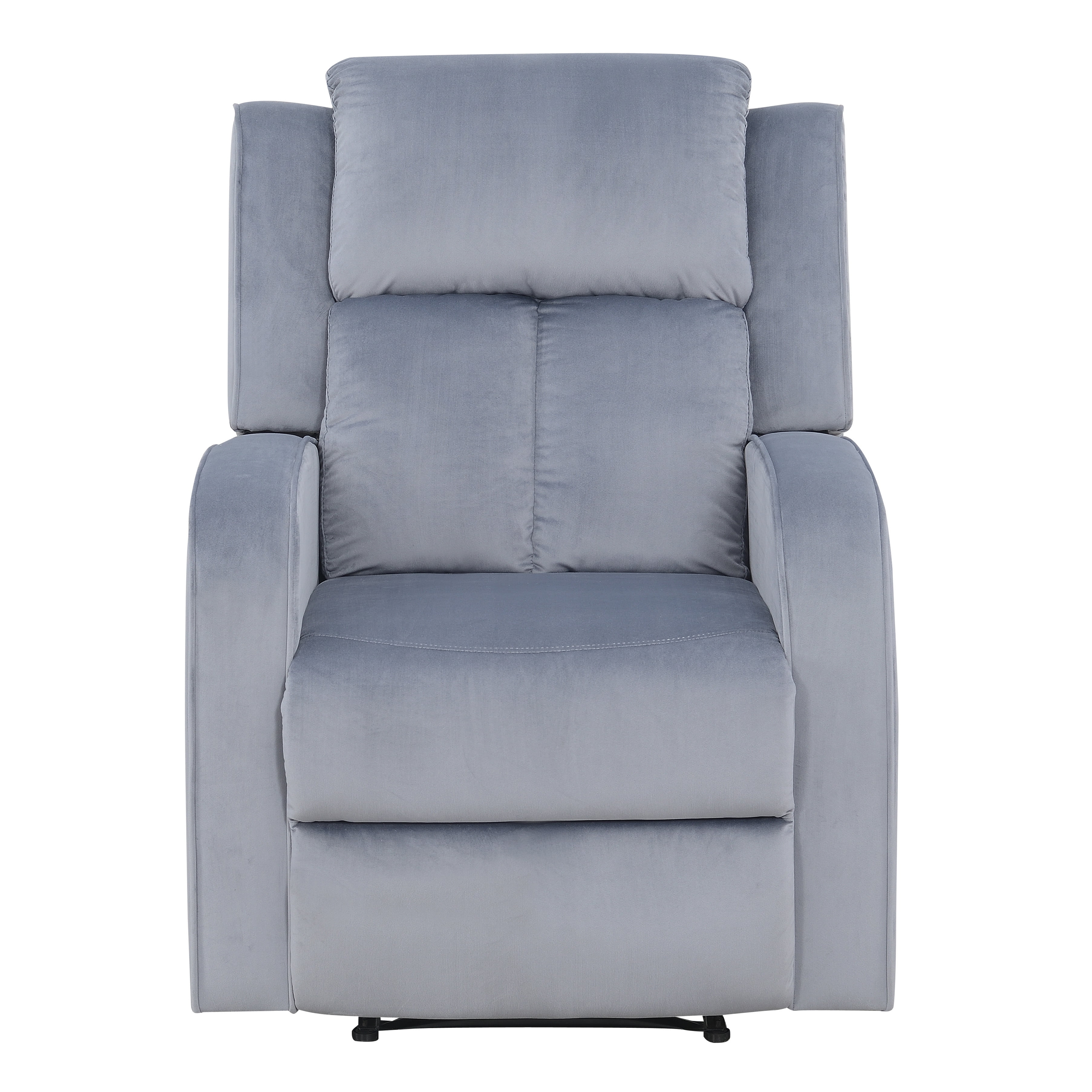 AC Pacific Reclining Dale Upholstered Arm Chair, Grey