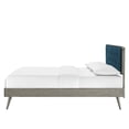 thumbnail image 6 of Platform Bed Frame, Twin Size, Wood, Grey Gray Navy Blue, Modern Contemporary Urban Design, Bedroom Master Guest Suite, 6 of 10