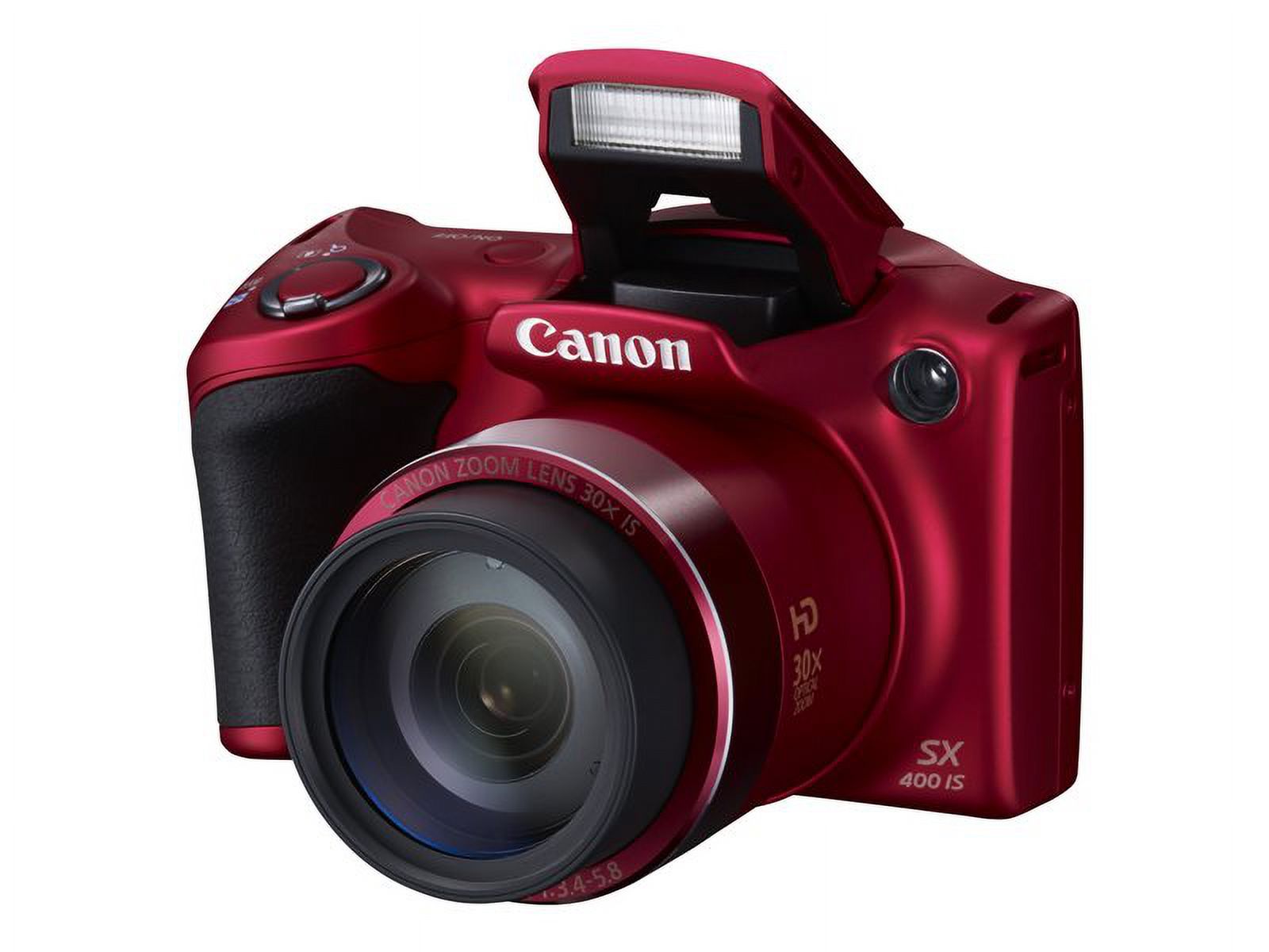 Canon PowerShot SX400 IS - Digital camera - High Definition - compact - 16.0 MP - 30 x optical zoom - red - image 32 of 72