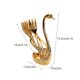 thumbnail image 5 of Fork Spoon Dessert Tableware, Coffee Spoon Bar Fruit Fork, Stainless Steel Foldable Rack, Household 2-Tier Design, Portable Barware, Easy Storage, for Bedroom, 5 of 8